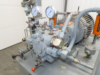 Sauer Danfoss 90R100 Hydraulic Piston Pump Unit 60 Gal 87 GPM 6000 PSI 40 Hp