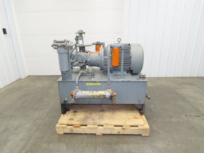 Sauer Danfoss 90R100 Hydraulic Piston Pump Unit 60 Gal 87 GPM 6000 PSI 40 Hp