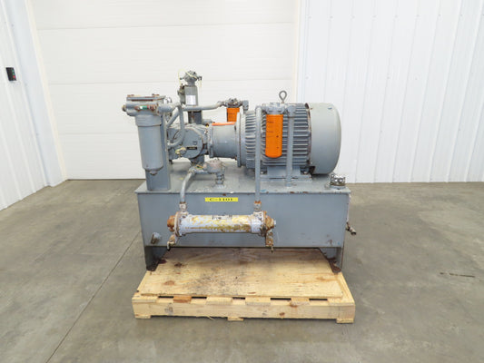 Sauer Danfoss 90R100 Hydraulic Piston Pump Unit 60 Gal 87 GPM 6000 PSI 40 Hp