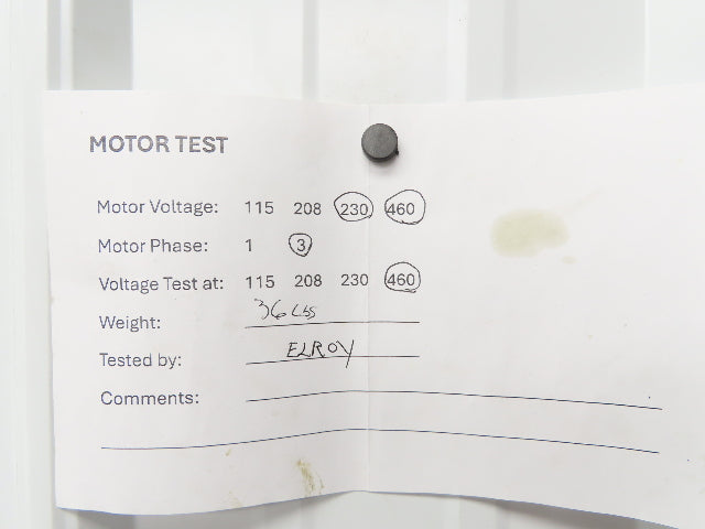 Reliance Duty Master Gearmotor 5:1 Morse Reducer 345rpm 3/4Hp 230/460V 56C RH