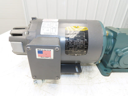 Reliance IDNM3542 Gear Motor 20:1 Tigear Reducer 88rpm 3/4Hp 230/460V 56C LH