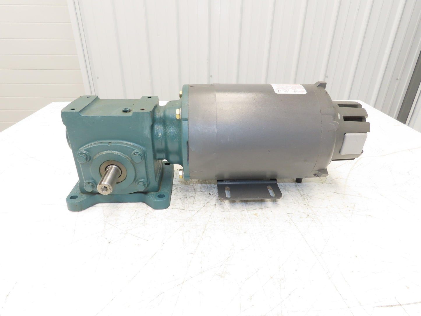 Reliance IDNM3542 Gear Motor 20:1 Tigear Reducer 88rpm 3/4Hp 230/460V 56C LH