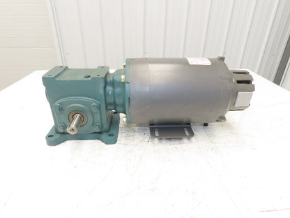 Reliance IDNM3542 Gear Motor 20:1 Tigear Reducer 88rpm 3/4Hp 230/460V 56C LH