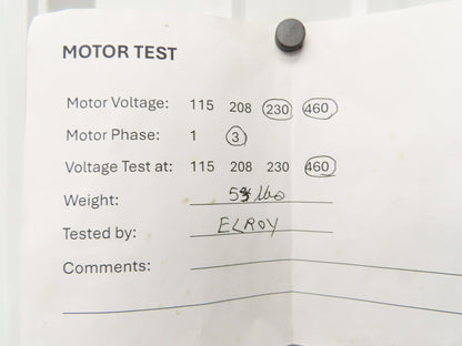 Reliance IDNM3542 Gear Motor 20:1 Tigear Reducer 88rpm 3/4Hp 230/460V 56C LH