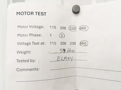 Reliance IDNM3542 Gear Motor 20:1 Tigear Reducer 88rpm 3/4Hp 230/460V 56C LH