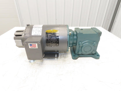 Reliance IDNM3542 Gear Motor 20:1 Tigear Reducer 88rpm 3/4Hp 230/460V 56C LH
