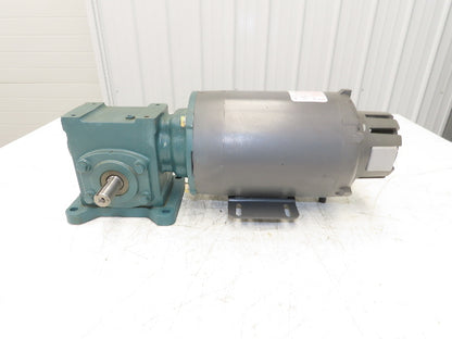 Reliance IDNM3542 Gear Motor 20:1 Tigear Reducer 88rpm 3/4Hp 230/460V 56C LH