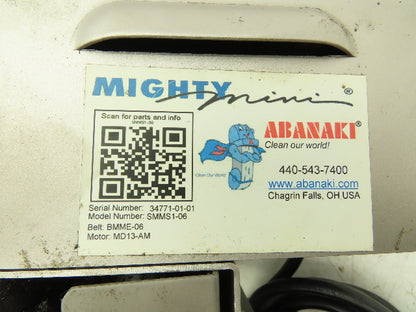 Abanaki SMMS1-06 Mighty Mini Belt Oil Skimmer w/Timer 1gph 6" Reach 115V