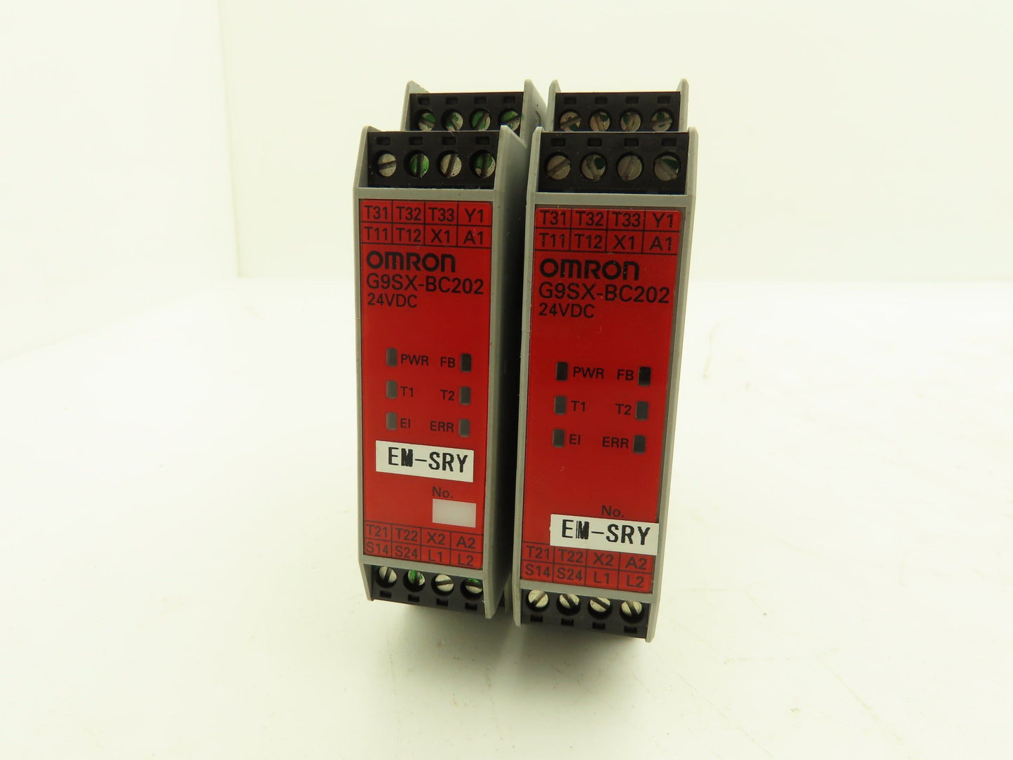Omron G9SX-BC202-RT Flexible Safety Unit 24VDC 0.8A Lot of 2