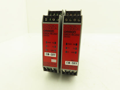 Omron G9SX-BC202-RT Flexible Safety Unit 24VDC 0.8A Lot of 2