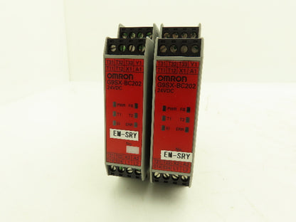 Omron G9SX-BC202-RT Flexible Safety Unit 24VDC 0.8A Lot of 2
