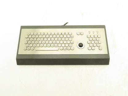 Sasse 1500.9905704 Industrial Keyboard, Stainless with Trackball & Numpad