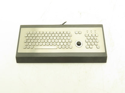 Sasse 1500.9905704 Industrial Keyboard, Stainless with Trackball & Numpad