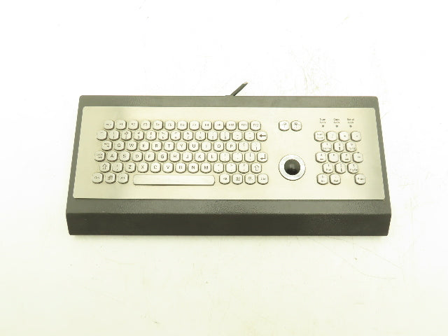 Sasse 1500.9905704 Industrial Keyboard, Stainless with Trackball & Numpad