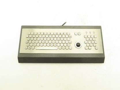 Sasse 1500.9905704 Industrial Keyboard, Stainless with Trackball & Numpad