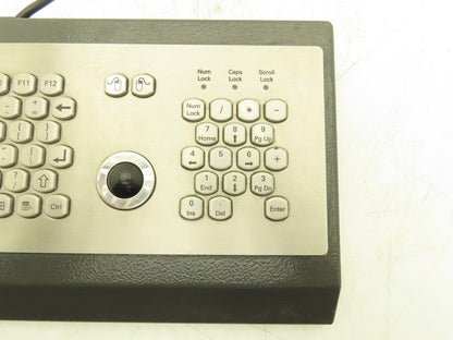 Sasse 1500.9905704 Industrial Keyboard, Stainless with Trackball & Numpad