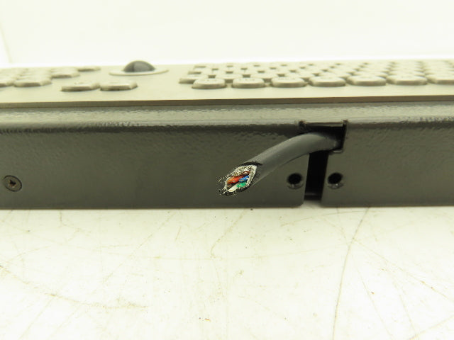 Sasse 1500.9905704 Industrial Keyboard, Stainless with Trackball & Numpad