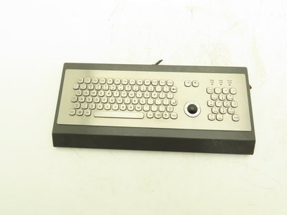 Sasse 1500.9905704 Industrial Keyboard, Stainless with Trackball & Numpad