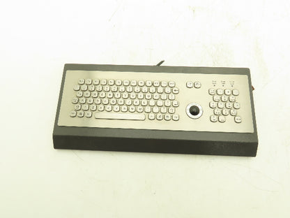 Sasse 1500.9905704 Industrial Keyboard, Stainless with Trackball & Numpad