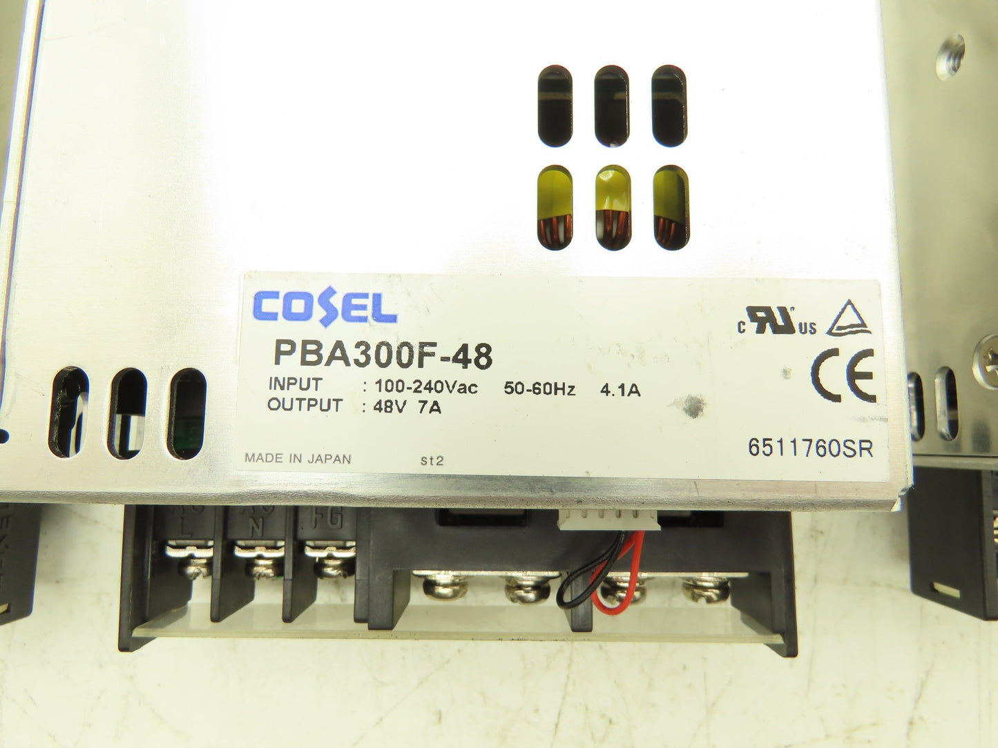 Cosel PBA300F-48 Power Supply 48VDC 7A Out 120/240VAC 1Ph In 336W Lot of 5