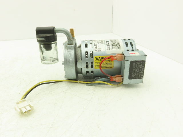 Gast 0532-104A-G621X Motor Mounted Rotary Vane Vacuum Pump 0.6 CFM 15 PSI 115V