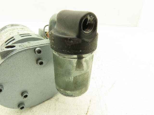 Gast 0532-104A-G621X Motor Mounted Rotary Vane Vacuum Pump 0.6 CFM 15 PSI 115V