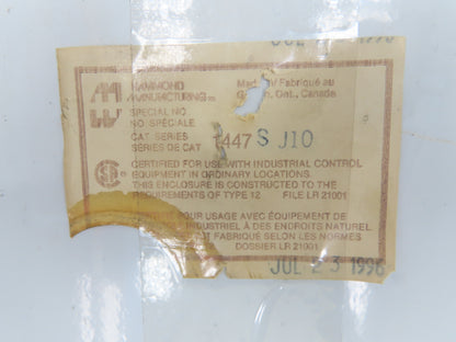 Hammond 1447SJ10 Electrical Enclosure 42x38x10" Control Panel Wall Mount