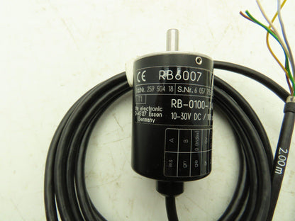 IFM RB-0100-I24/L2 RB6007 Encoder 100PPR 10-30VDC 2m cable