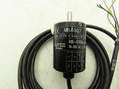 IFM RB-0100-I24/L2 RB6007 Encoder 100PPR 10-30VDC 2m cable