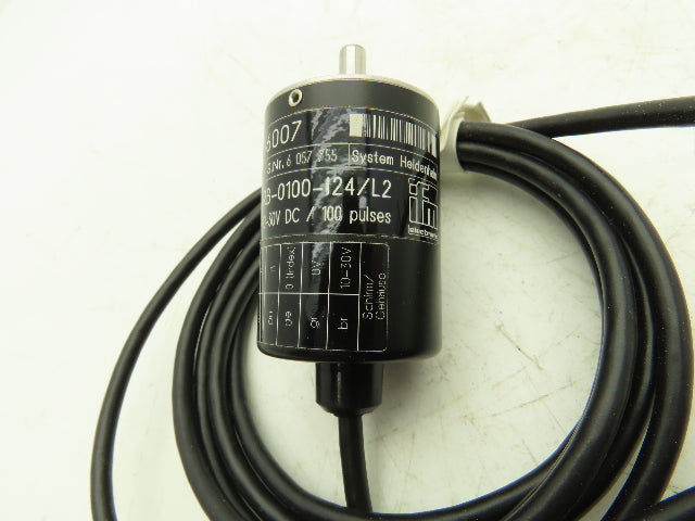 IFM RB-0100-I24/L2 RB6007 Encoder 100PPR 10-30VDC 2m cable
