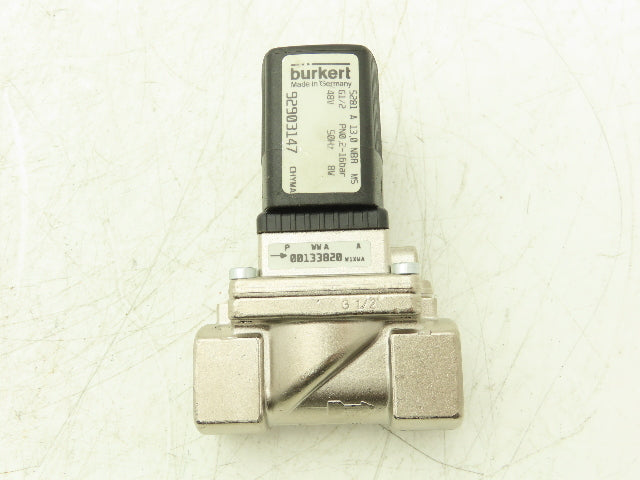 Burkert 5281 A Servo-Assisted  2/2 way Diaphragm Valve 1/2" NPT