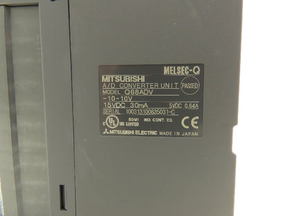 Mitsubishi Q68ADV Melsec-Q A/D Converter Unit -10~10V 15VDC 30mA 5VDC 0.64A