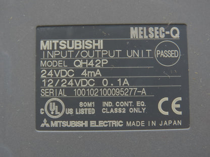 Mitsubishi QH42P Melsec-Q Input/Output Unit 24VDC 4mA 12/24VDC 0.1A Lot of 4