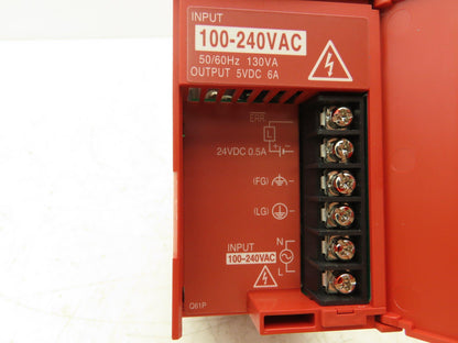 Mitsubishi Q61P Melsec-Q Power Supply 130VA 5VDC 6A Out 120/240VAC Out Lot of 4