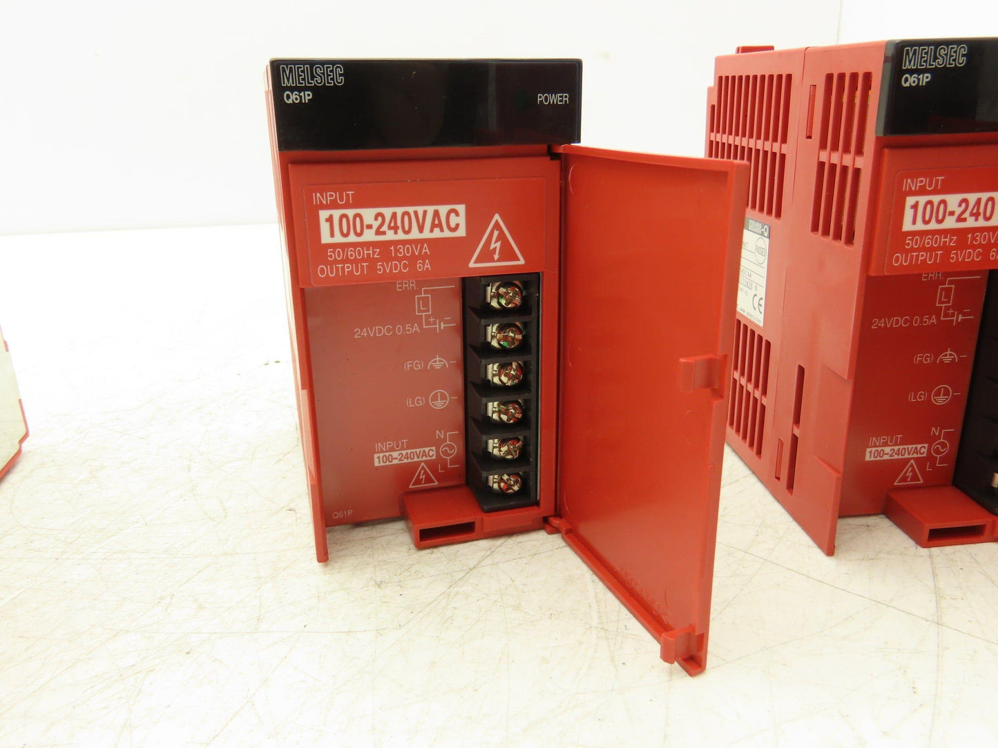 Mitsubishi Q61P Melsec-Q Power Supply 130VA 5VDC 6A Out 120/240VAC Out Lot of 4