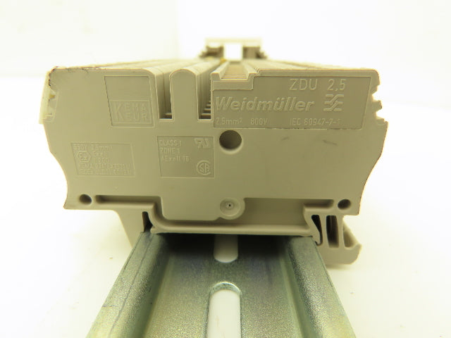 Weidmuller ZDU 2.5 Terminal Block DIN Rail 2.5mm² 800V Lot of 295