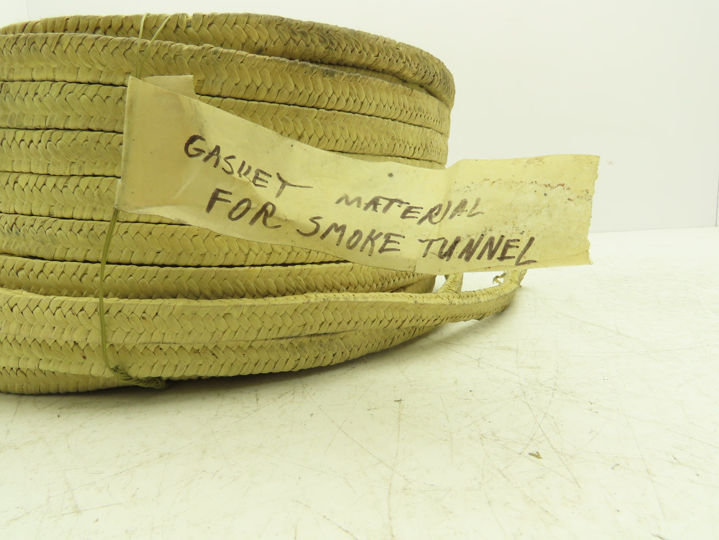 1/2" x 1/4" x 100' Roll Fiberglass Fiber Rope Round Braided Gasket Seal