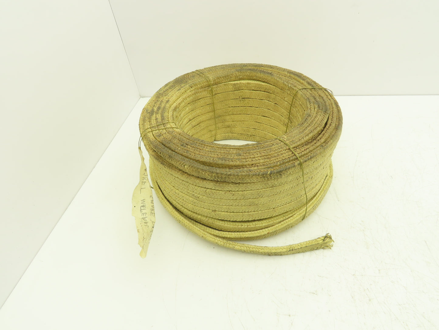 1/2" x 1/4" x 100' Roll Fiberglass Fiber Rope Round Braided Gasket Seal