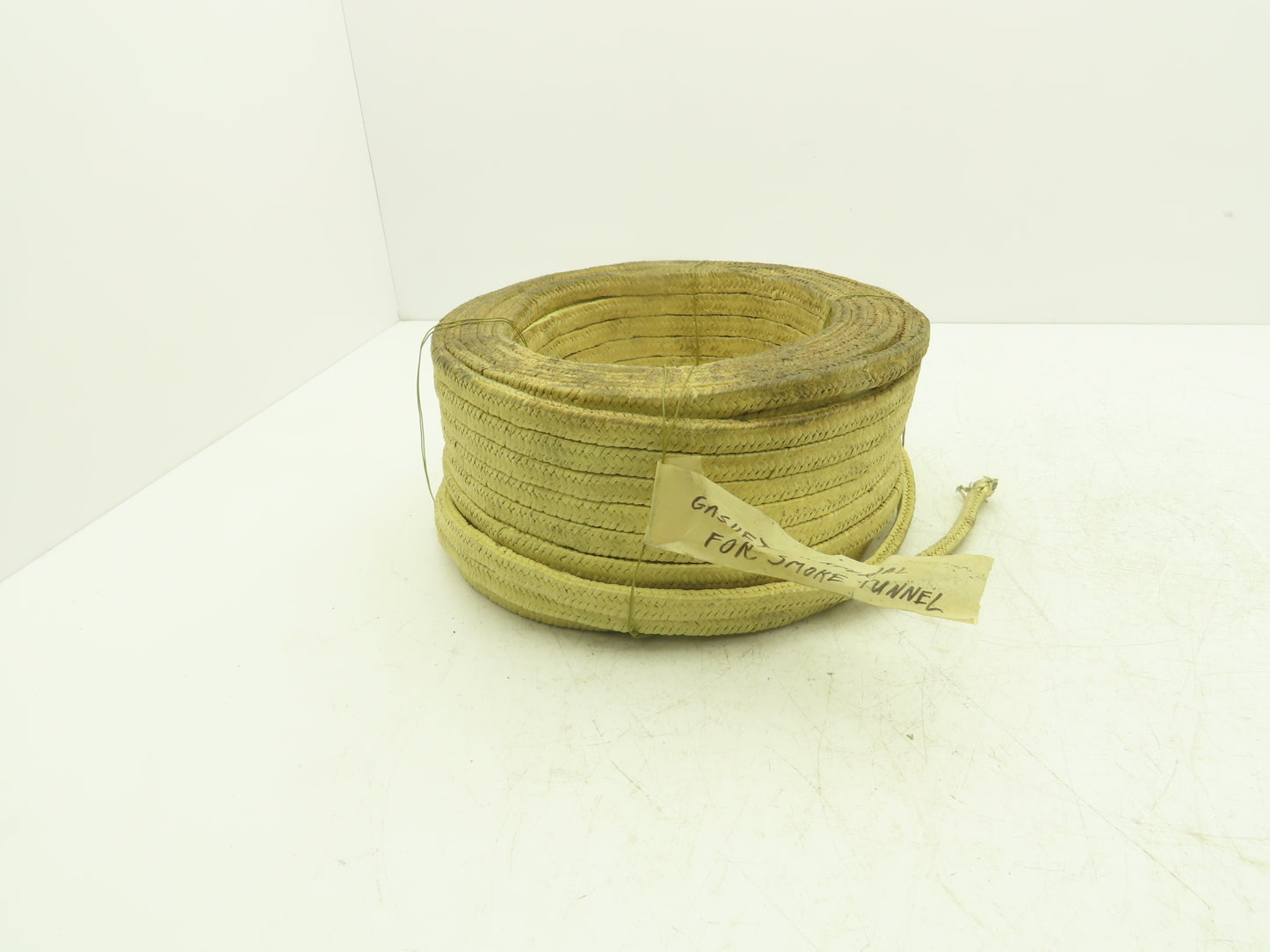 1/2" x 1/4" x 100' Roll Fiberglass Fiber Rope Round Braided Gasket Seal