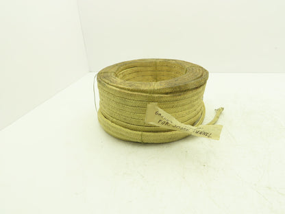 1/2" x 1/4" x 100' Roll Fiberglass Fiber Rope Round Braided Gasket Seal