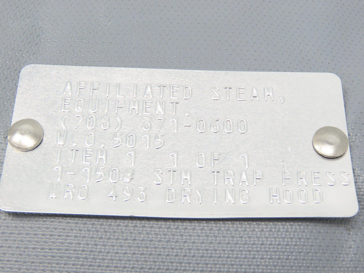 Affiliated Steam Equipment 1 Pipe Jacket Insulated Padded 1"-#150