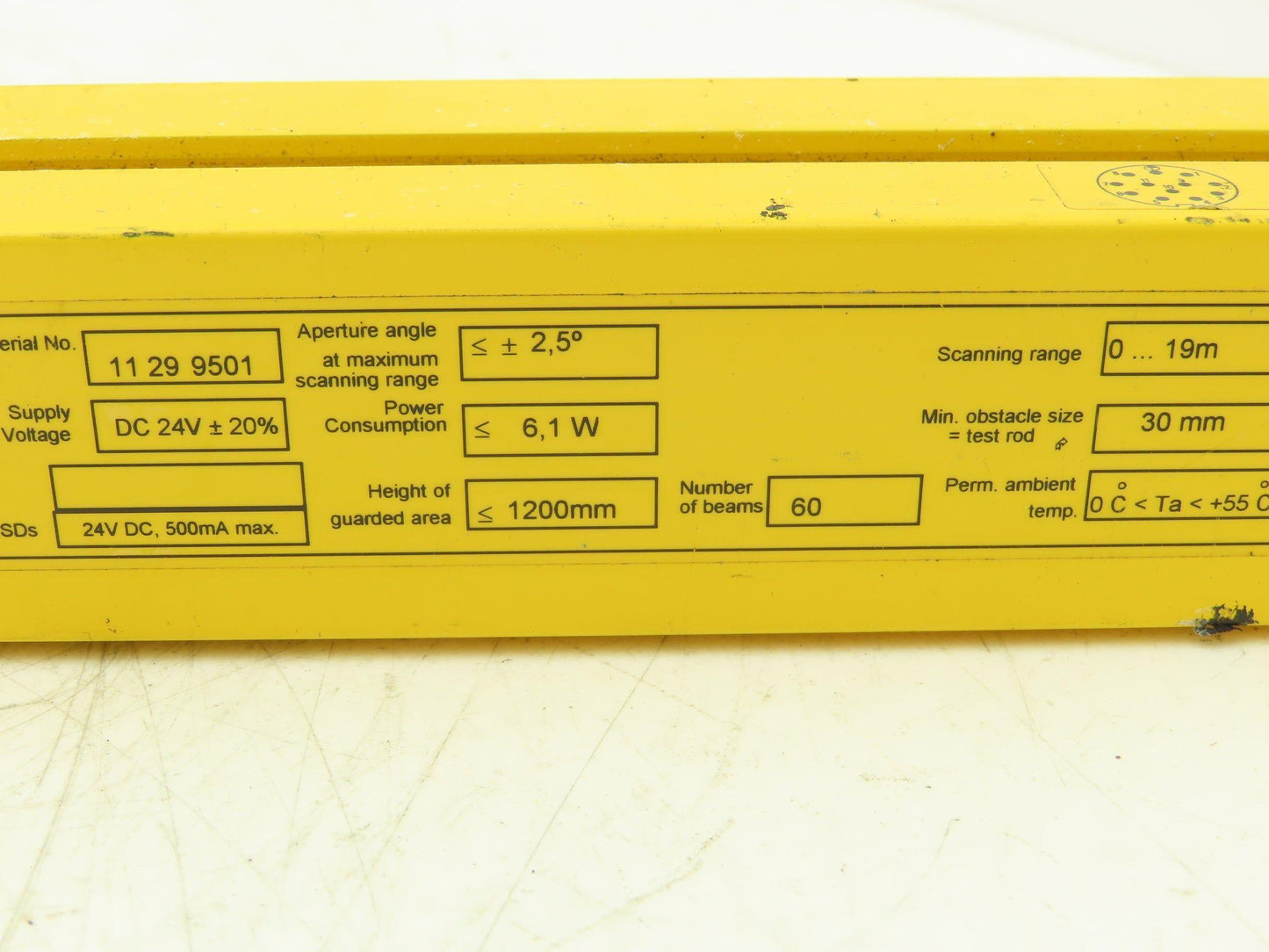 Sick C40S-1203CA010 C4000 Series Safety Light Curtain Sender
