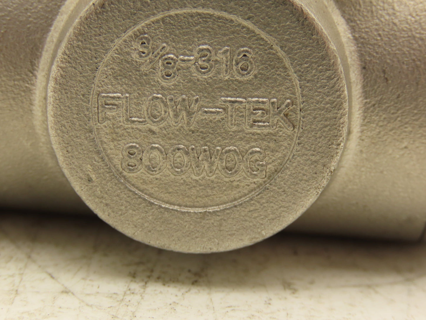Flow-Tek 800WOG Ball Valve 3/8-316 Multiport 3-Way Stainless Steel 3/8" Threaded