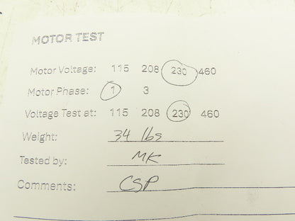 A.O Smith Century B770 Single Phase AC Motor 2Hp 3450 RPM 230V 1PH T56C