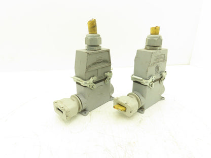 Harting 14 Pin 15/16A 500V 250v Connector Set Lot of 2 Sets