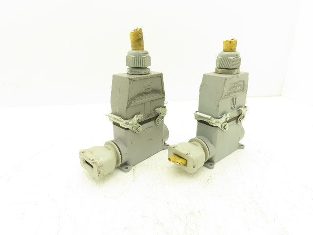 Harting 14 Pin 15/16A 500V 250v Connector Set Lot of 2 Sets