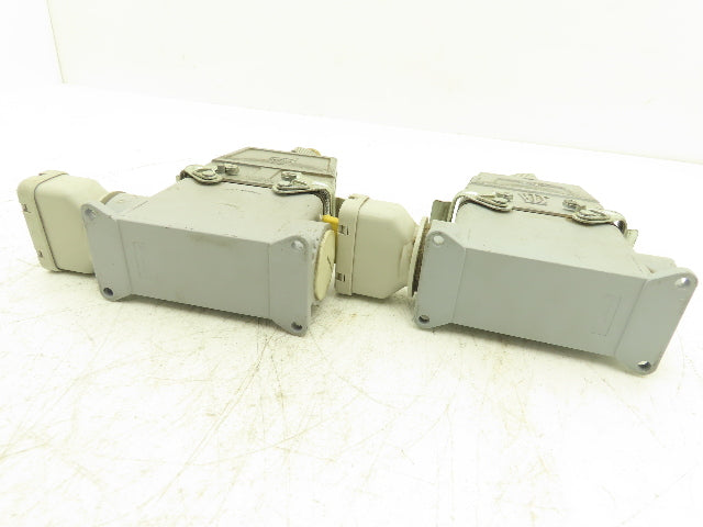 Harting 14 Pin 15/16A 500V 250v Connector Set Lot of 2 Sets