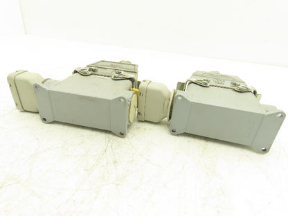 Harting 14 Pin 15/16A 500V 250v Connector Set Lot of 2 Sets