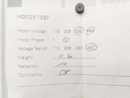 US Motors Unimount 125 AC Motor 10Hp 1750 RPM 230/460V 3PH 215T Frame