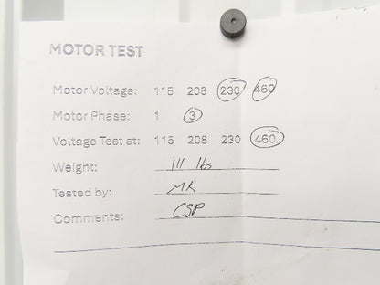 US Motors Unimount 125 AC Motor 10Hp 1750 RPM 230/460V 3PH 215T Frame